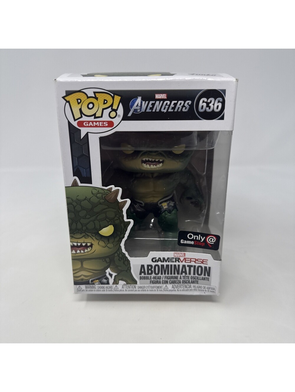 Funko Abomination Marvel Avengers Gamerverse Pop! Games 636 GameStop Exclusive